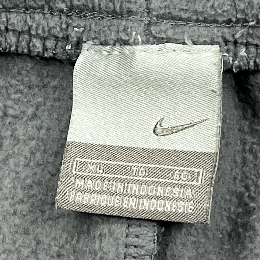 VTG Nike Baggy Sweatpants Men's XL Gray‎ Tag Heavy Fleece Ankle Zip Joggers Y2K